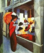 August Macke Hat Shop painting